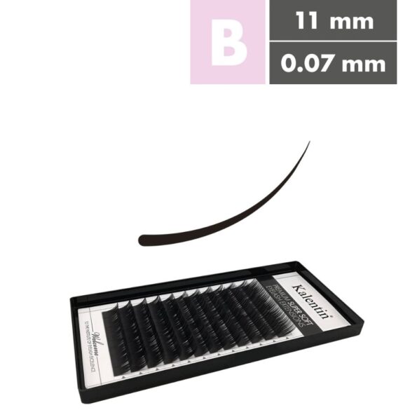Kalentin Extensiones De Pestañas Clásicas Curva B 0,07 11mm